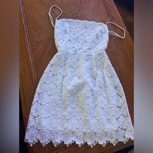 White lace dress